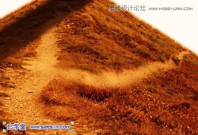 ps合成山坡上的塔楼场景