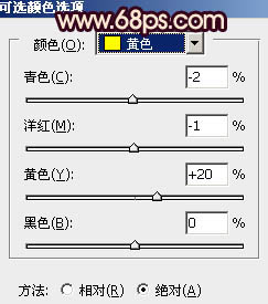 ps给室内人物图片增加淡淡的青黄色