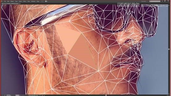 低多邊形，ps做多邊形人像效果