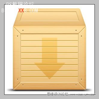 Photoshop教程:设计一个漂亮的3D木箱