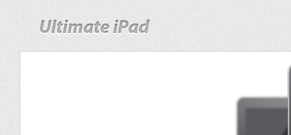 PS設計一個干凈的蘋果iPad產品網站網