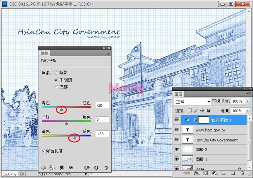 素描效果，教你模仿建筑景观蓝图效果