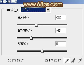 ps给逆光情侣图片加上漂亮的青红色