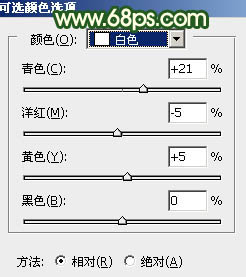 橙色調，調出高對比的暗調橙綠色照片教程