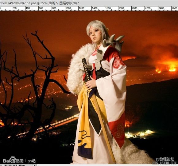 cosplay照片后期場景合成實(shí)例