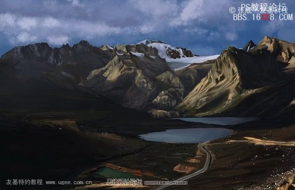 Photoshop臨摹一張真實(shí)的風(fēng)景照片