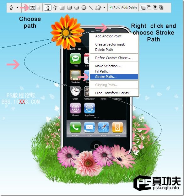 Photoshop教程:合成炫酷的iPhone手机海报效果