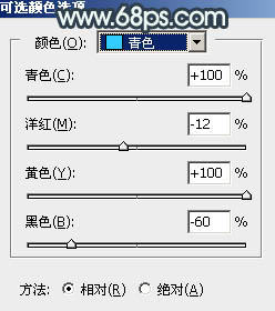 青绿色，调出有点古典味的青色调人像照片