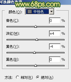 ps調出樹木邊的MM圖片純美的黃綠色