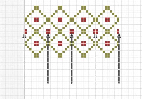 图案制作，制作流行世界的费尔岛花纹图案照片