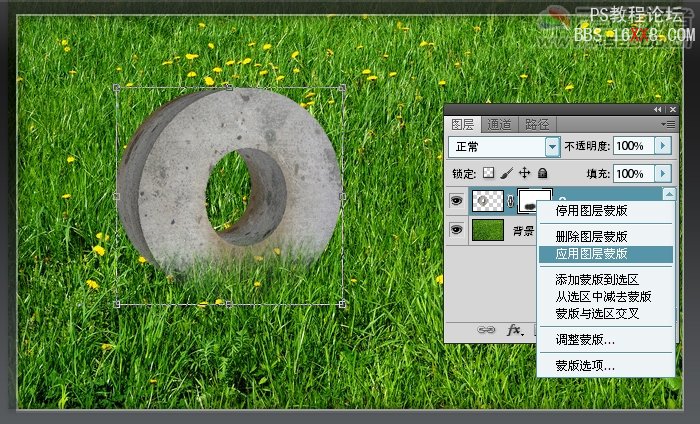 PS CS5教程:制作实景逼真的3D效果文字