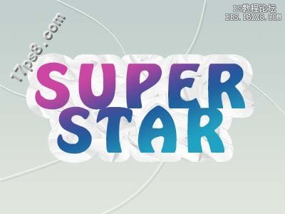 用ps制作SuperStar Logo