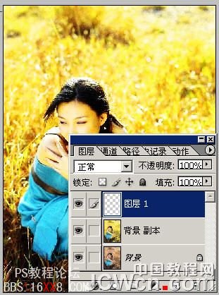 Photoshop調色教程：調出金燦燦背景之替換顏色法