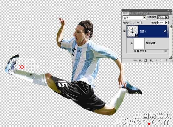 Photoshop CS5操控变形功能实现伪三维动作变形