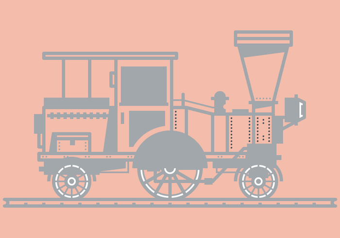插圖制作，用PS制作復古風格的火車插圖