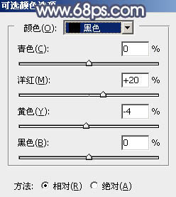 ps树下黑丝美女图片教程