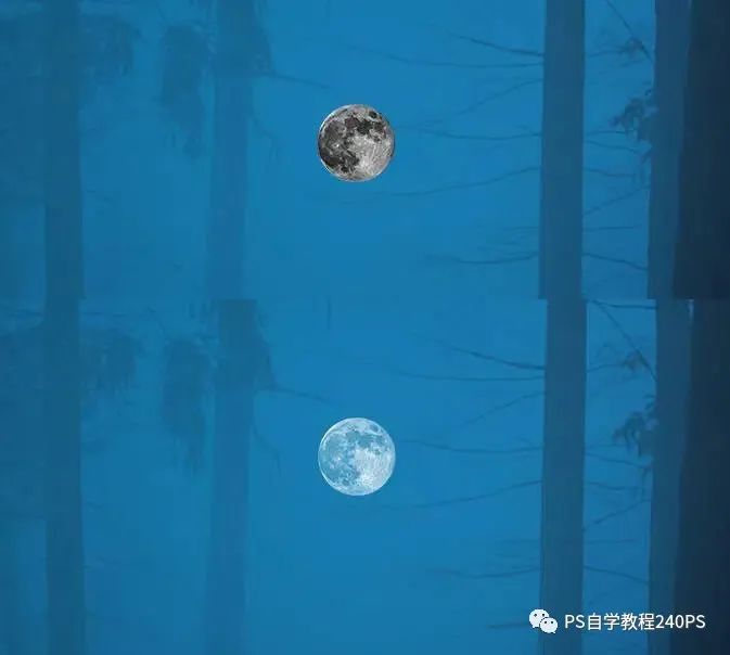 奇幻合成，合成鹿角中的神秘水世界