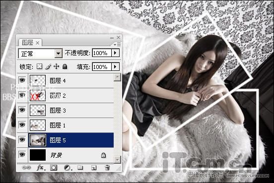 Photoshop为美女制作拼接效果的照片