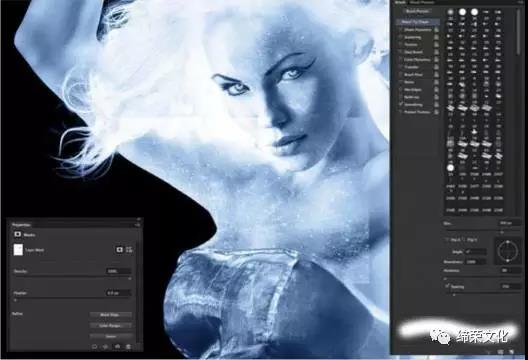 冰霜效果，用PS创建一个冰雪皇后