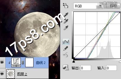 ps合成陨石围绕星球飞行的场景