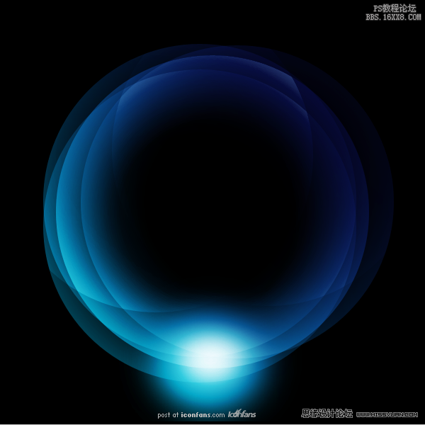ps繪制球狀層次感的夢幻光圈