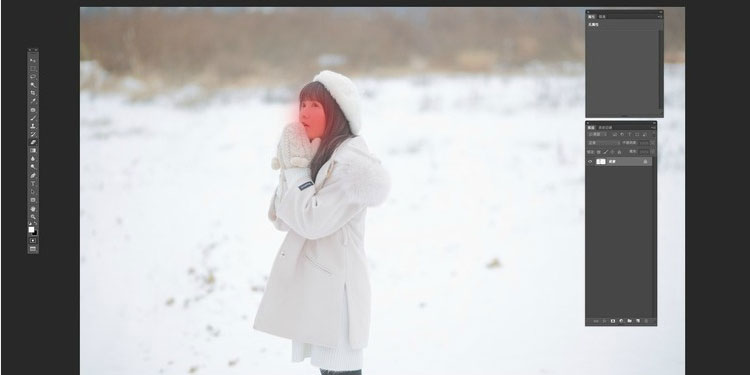 雪景效果，简单几步教你打造雪景人像效果