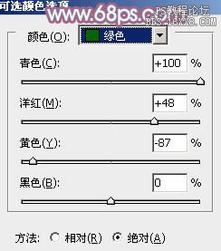 ps非主流草地美女教程