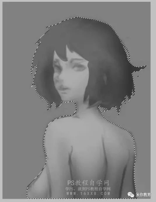 手繪教程，手繪美女頭像游戲原畫