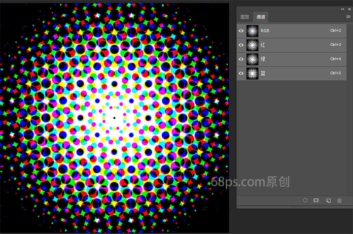 圖案制作，用PS制作波爾卡圓點圖案