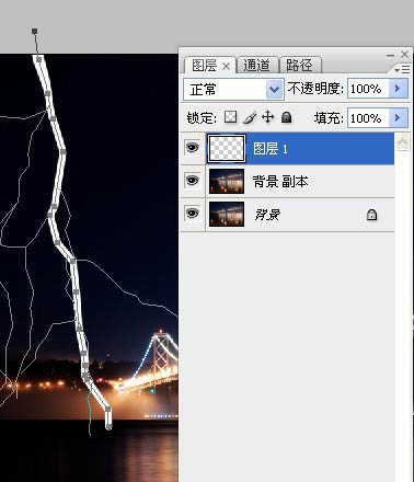 用ps路徑制作閃電效果