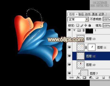 ps鼠绘水晶花教程