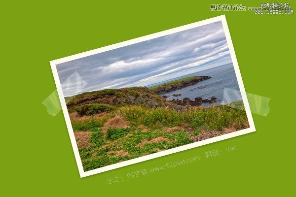 膠帶邊框，ps cs6制作透明膠帶教程
