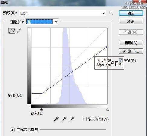 ps为外景人物图片调出淡青色调