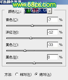 Photoshop調出郁金香圖片鮮艷的青黃色