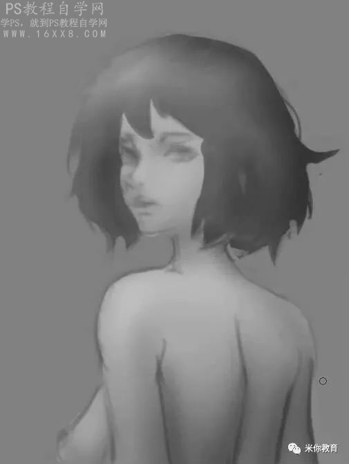 手繪教程，手繪美女頭像游戲原畫