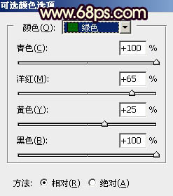 霞光效果，给外景草坪上的人物照片添加霞光色