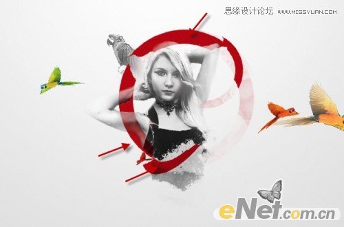 ps打造梦幻光影效果的美女海报教程