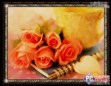 ps逼真油畫特效 