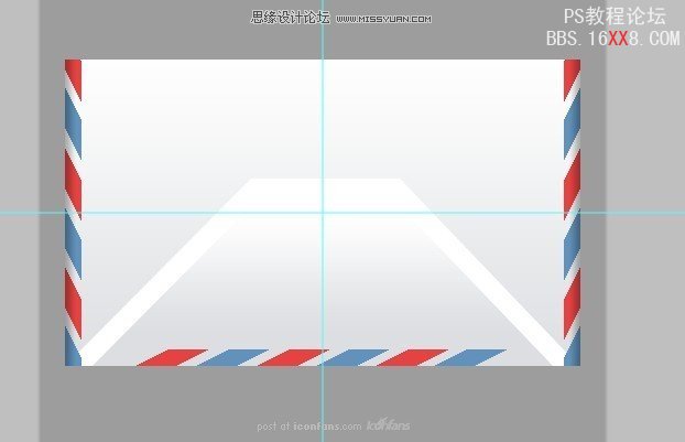 Photoshop教程:绘制一个飘飘的信封图标