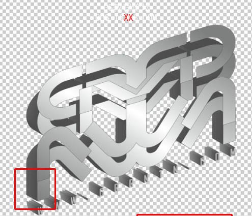 PS与Ai结合制作超酷的灰色金属质感立体字