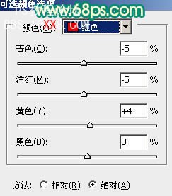 Photoshop调出人物照片古典红黄暖色调