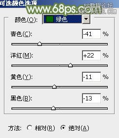 ps通道替換調色實例