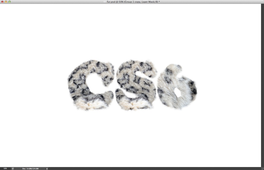 ps CS6毛皮字效果