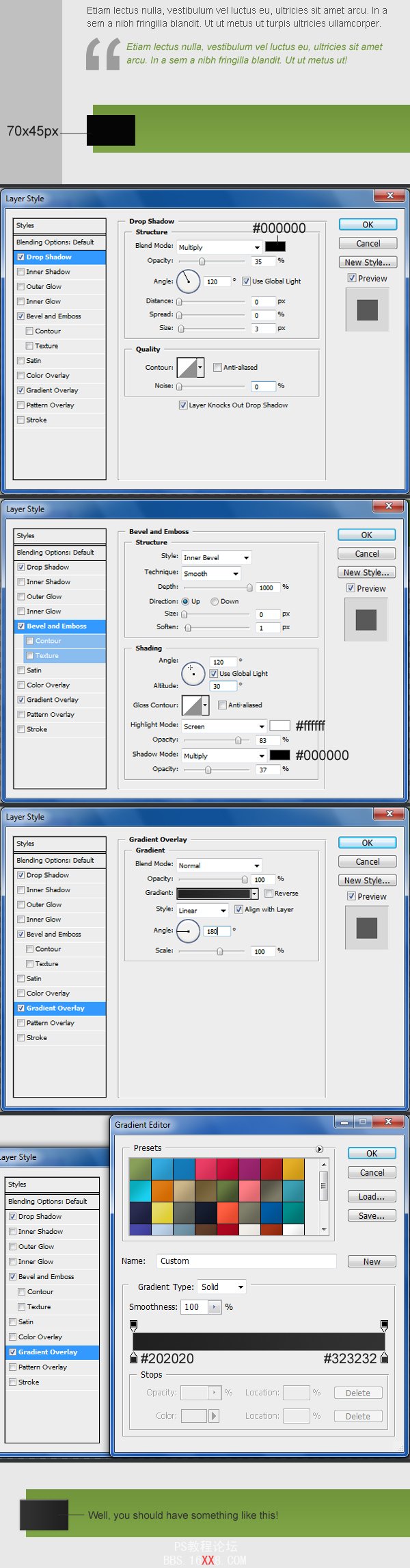 Photoshop cs4教程:制作專業網站的2.0布局