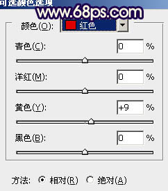 ps給街道美女圖片加上淡淡的暖色調