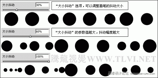 ps新手教程：解析画笔工具中的形状动态