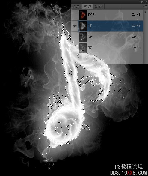 PS教程:制作炫酷的火焰线条效果