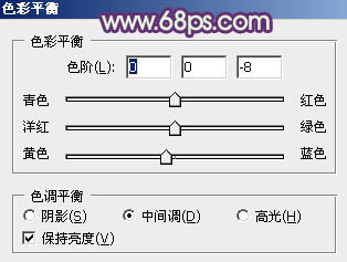 ps打造非主流橙紫色MM效果教程