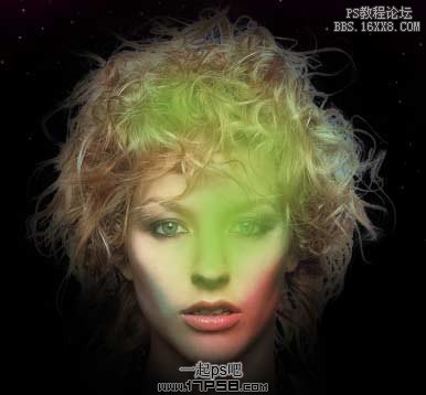 psCS5教程-宇宙抽象美女