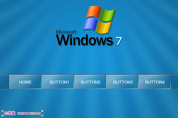 ps制作window7移动导航网页界面设计教